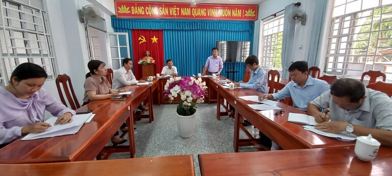 Đoàn giám sát Thường trực HĐND xã Vĩnh Phước giám sát  trước kỳ họp giữa năm 2023 HĐND xã khoá IV, nhiệm kỳ 2021 - 2026